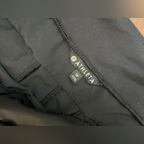 Athleta Classic Black Active Pants size 16 - Picture 4 of 8